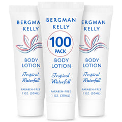 BERGMAN KELLY travel size lotion tube with Tropical Waterfall scent for guest rooms