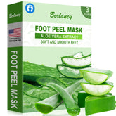 Mascarilla de aloe Berlaney para pies: pie suave tras exfoliación.