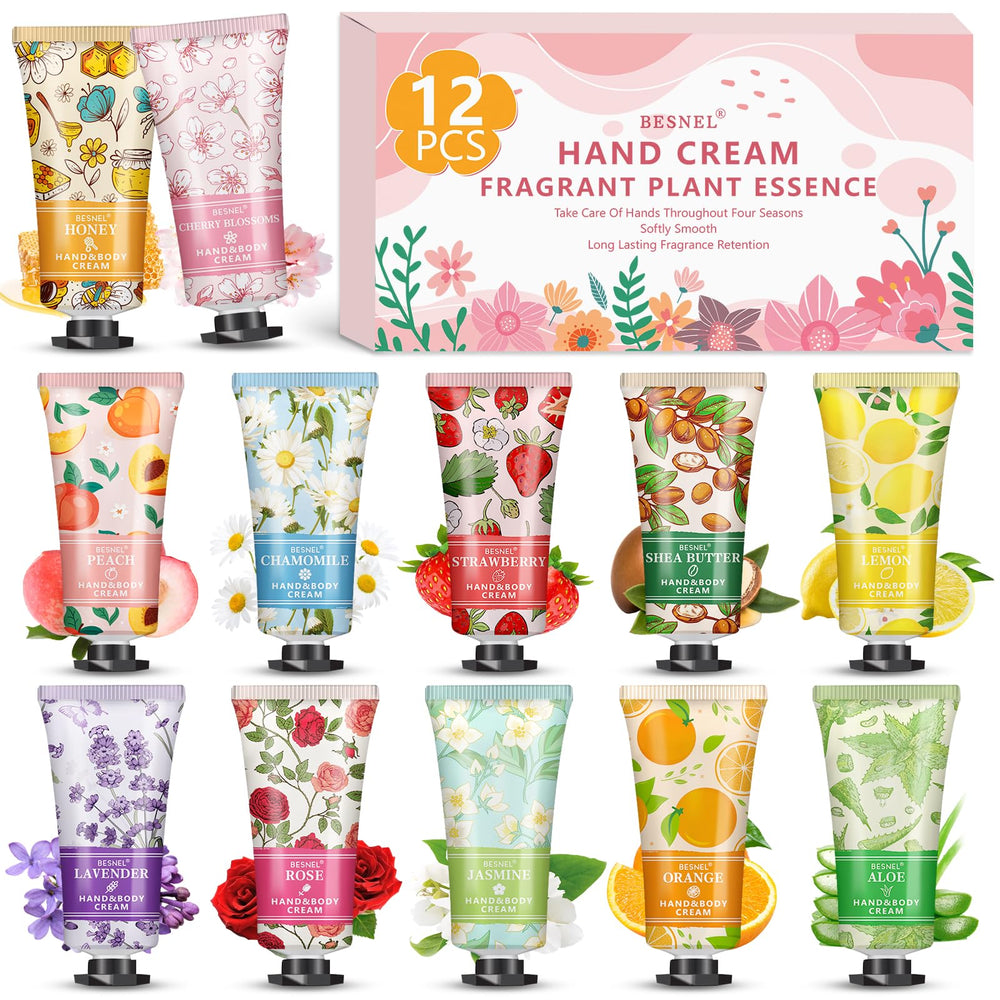 Besnel 12-pack gift set with assorted fragrances for daily hand care.