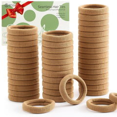 Bessrung 100pcs light brown hair ties pack for versatile styling.