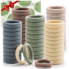 Bessrung 100pcs thick seamless hair ties pack for secure, comfortable hold.