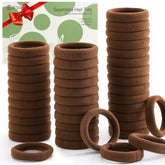 Bessrung 100pcs thick seamless hair ties for strong, comfortable ponytails.