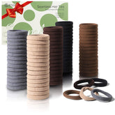 Bessrung thick seamless hair ties secure a ponytail without snagging