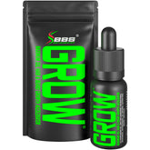 Best Beard Stuff GROW XXL bottle closeup highlighting organic formula for beard growth