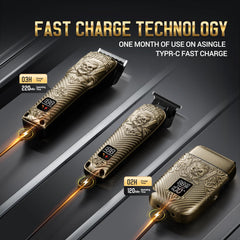 BESTBOMG beard trimmer for detailed shaping and precision
