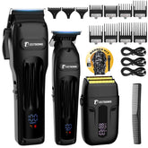 BESTBOMG BS-808A hair clipper front view for precise cuts and comfort.