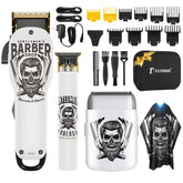BESTBOMG hair clippers with ceramic T-blade for precise cuts and smooth blending at home