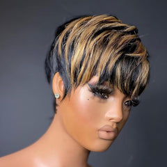 Besteffie daily-use pixie wig ready for quick styling.