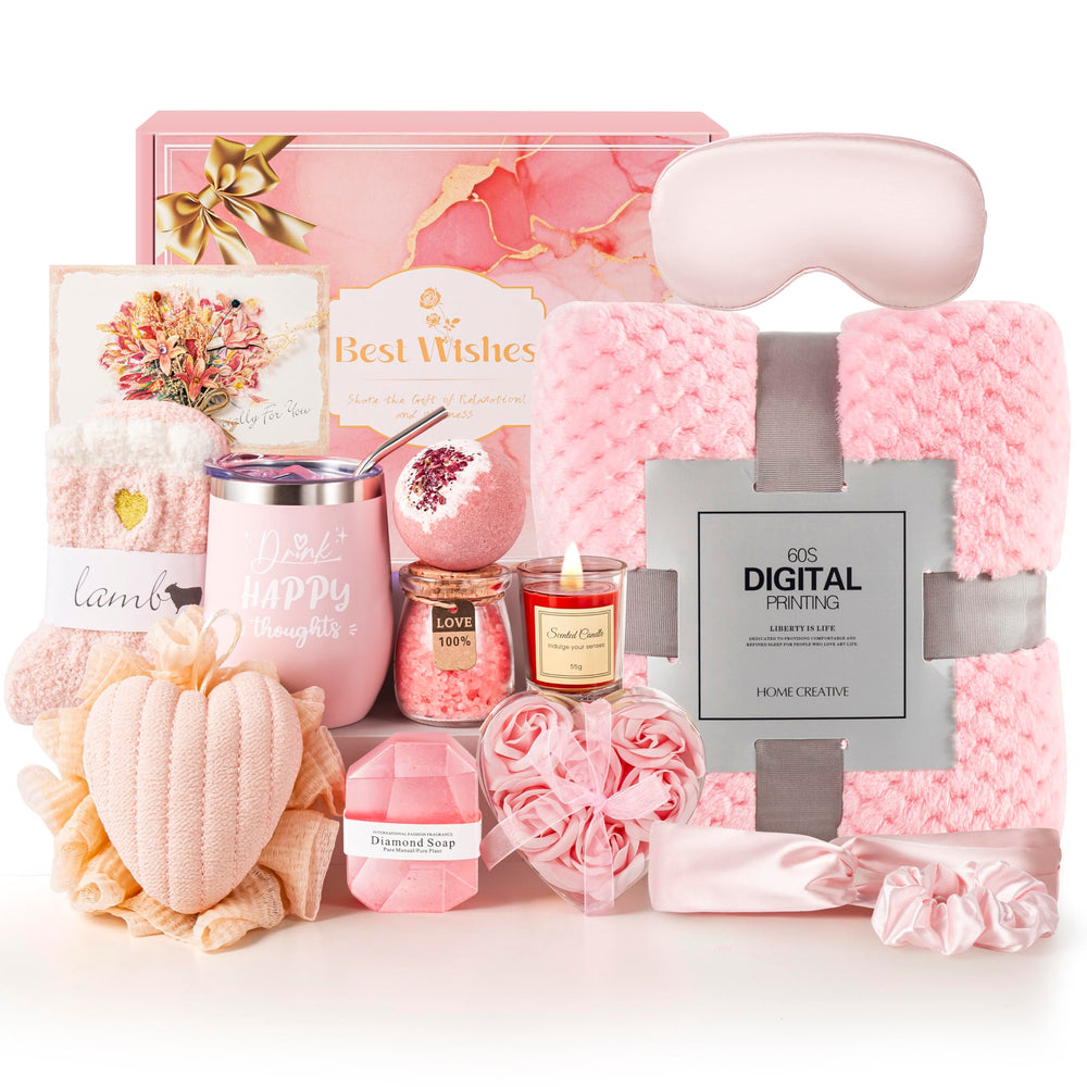 BestFlower valentines day gift basket robe: soft, cozy comfort for her spa night.