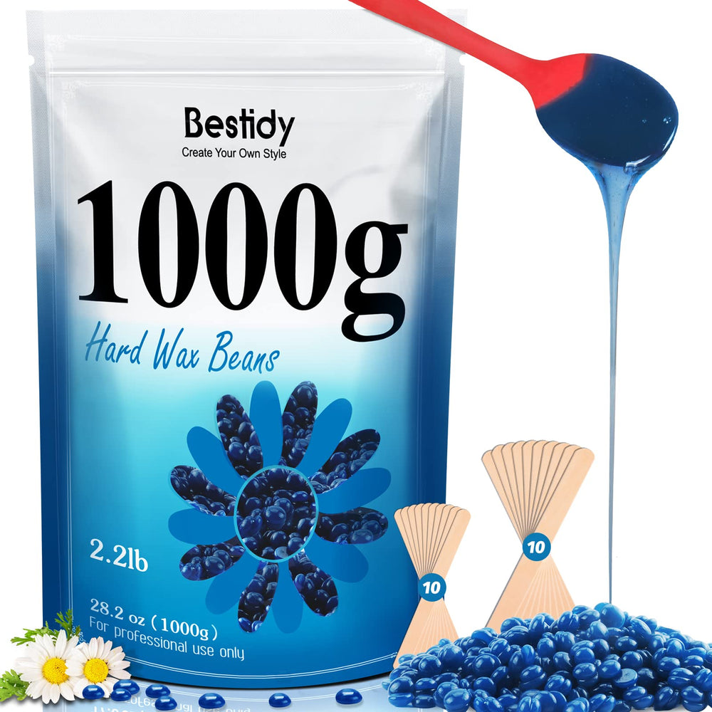 Bestidy hard wax beads blue bag for home waxing