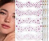 BestiePal Pecas de Purpurina con corazones rosas para fiestas y sesiones de fotos