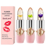 BestLand Flower Jelly Lipstick with real flower inside offers a unique, nature-inspired look