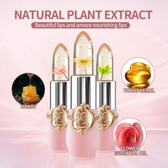 BestLand labial gel floral naranja, tono cálido y duradero.
