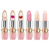 BestLand labial gel floral rosa, color cambiante suave para labios.