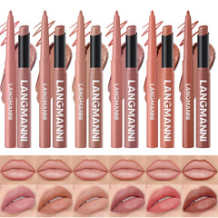 BestLand set de 12 labiales mate con perfiladores para un acabado profesional.