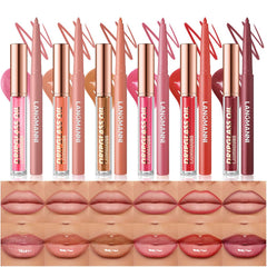 BestLand lip-oil-liner-set-box shows a 12-piece kit for defined, hydrated lips.