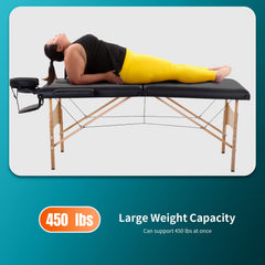 BestMassage 2-inch cushion padding delivers comfortable support during massages.