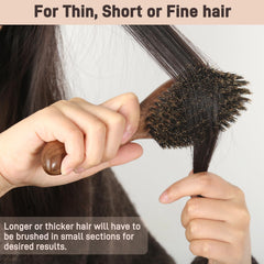 BESTOOL brush demonstrates slick-back style for a polished look
