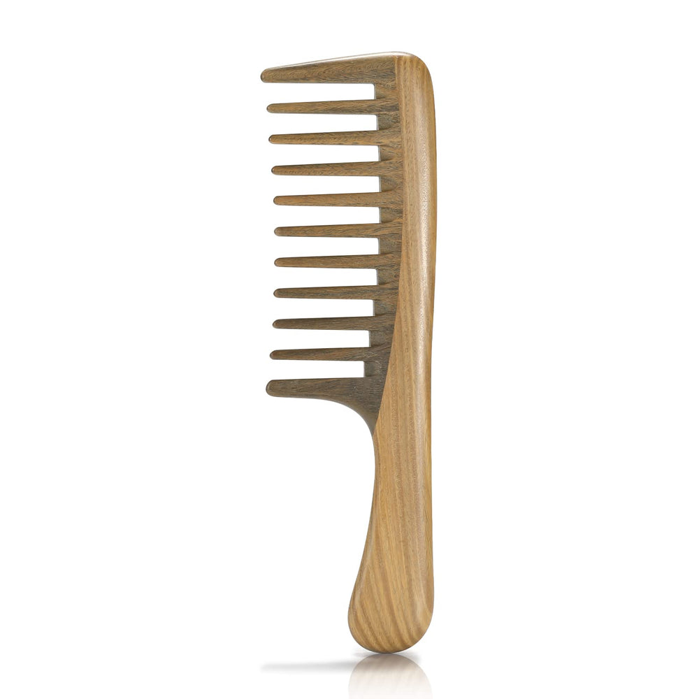 BESTOOL wide tooth comb detangling knots with sandalwood scent for smooth detangling
