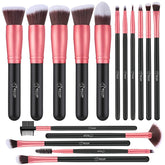 BESTOPE PRO makeup brush set front view for pro-level application