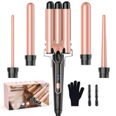 BESTOPE PRO Waver Wand 5-in-1 set, front view for versatile styling.