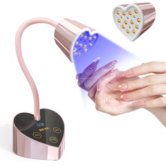 BETE Mini UV Nail Lamp with 360° gooseneck for precise gel curing.