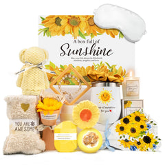 Betem cesta regalo para mujer con girasolas, ideal para alegrar el día