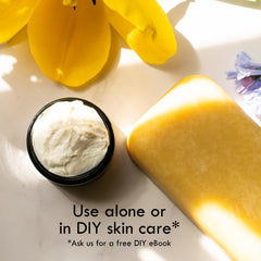 Applied to dry skin for softer, more supple texture.