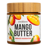 Better Shea Butter Manteca de Mango en frasco de 8 oz, hidratación suave para piel sensible.