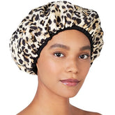 Betty Dain capa-ducha con patrón safari, impermeable con forro terry para secado suave.
