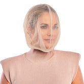 Betty Dain Makeup Protector Hood with zipper closure shields makeup during dressing.