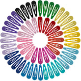 BetyBedy 60-pcs hair barrettes in assorted colors for secure styling on kids