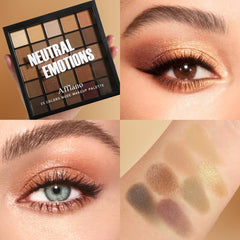 BEUSELF Nude Neutral Paleta tonos café para profundidad en look ahumado.
