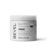 Bevel beard balm-pomade soft-hold on hands for even moisture