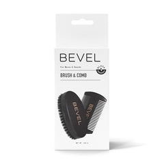 Bevel beard comb in pearwood for precise shaping and frizz reduction.