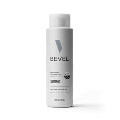 Bevel Champú para hombres, botella visible, nutrición suave para cabello texturizado.