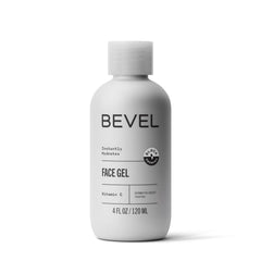 Bevel Face Moisturizer, envase transparente para aplicación suave en piel sensible.