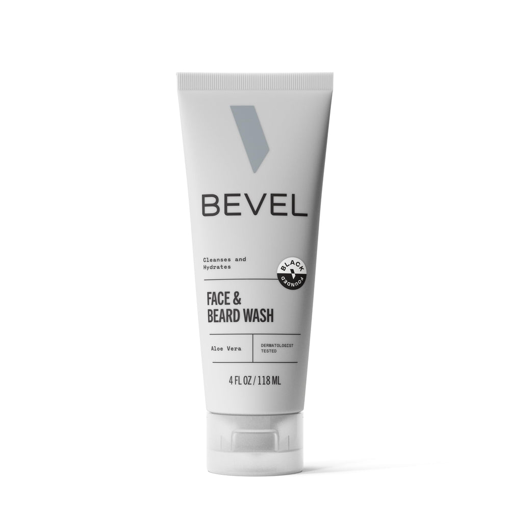 Bevel lavado rostro-barba en botella, limpieza fresca para piel y barba