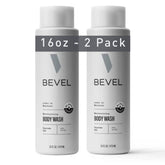 Bevel Moisturizing Body Wash Supreme Oak 16oz pack2 bottle highlighting a hydrating cleanse.