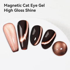Bevimee cat eye gel delivers a glossy mirror finish on nails