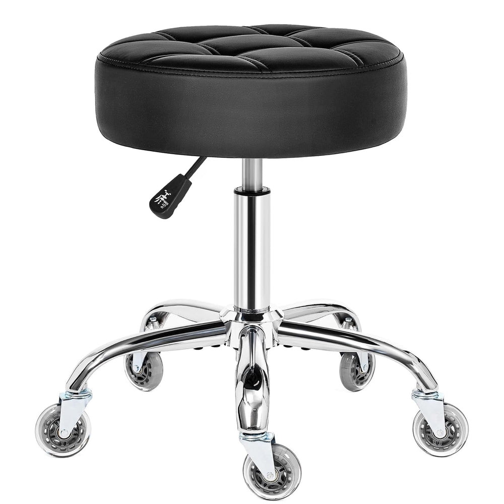 BEWISHOME rolling stool wheels enable smooth, quiet movement across floors