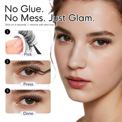 Applying BEYELIAN HX55 lashes for quick glam
