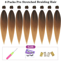 Beyond Beauty pre-stretched braiding hair 26-inch length ready for fast install