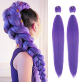 Beyond Beauty purple braiding hair 30 inch pack for long, sleek braids.