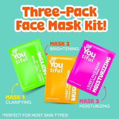 BeYoutiful caja de regalo de Pascua con tres mascarillas para jóvenes