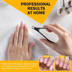 BEZOX ergonomic-handle-cuticle-trimmer provides comfortable grip and controlled snips.