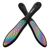 BEZOX dual-sided foot file with rainbow finish for easy callus removal