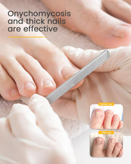 BEZOX stainless steel nail file shows durable, rust-resistant construction.