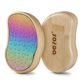 BEZOX stainless steel Pedi Egg foot file showing smooth metal surface for callus removal