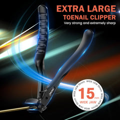 BEZOX thick-nails clippers with a wide 15mm jaw handle tough nails.